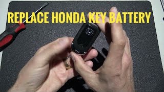 Honda Key Fob Battery Change - How To DIY Learning Tutorials