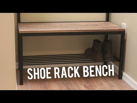 Shoe Rack Coat Rack Bench Combo Hall Tree 43 Steps With Pictures Instructables