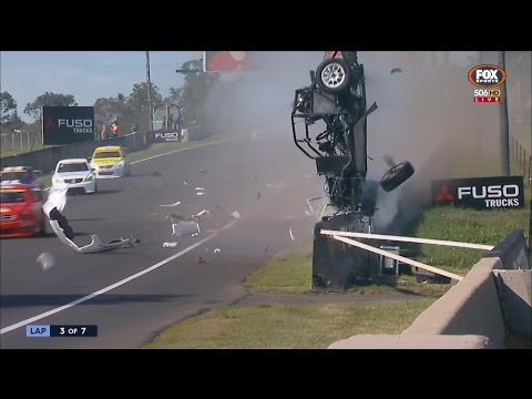 Aussie Racing Cars 2015. Bathurst. Damien Flack nasty crash