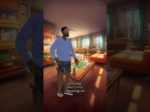 Cheating on your wife! M&M Joke #186 #scrabble #cheating  #humor #animation