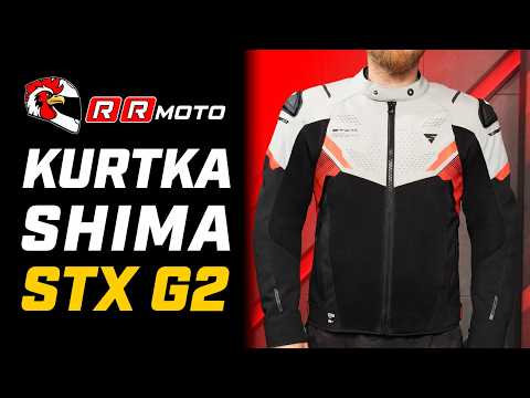 SHIMA STX G2 + AIR _ kurtka motocyklowa AA z membraną FlexDry, ochroną G_FLEXX i wentylacją H3 Pro