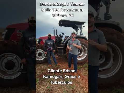 Demonstração Yanmar Solis 105 em Nova Santa Bárbara-PR