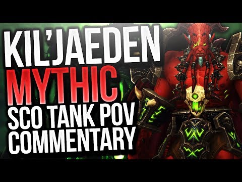 Kil'jaeden World First Mythic Tank Commentary - Tomb of Sargeras Method Sco Guardian Druid POV