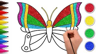 Aprenda a Desenhar uma Borboleta Colorida | Como Desenhar | Chiki Art Brasil