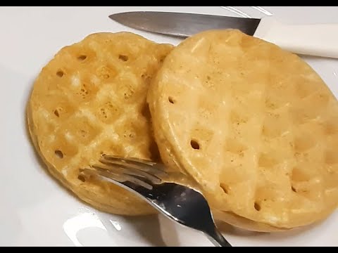 Sourdough Starter Discard Waffles, Higher Protein in Mini Waffle Maker