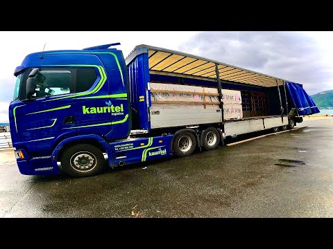 POV Driving Scania S540 - Tromso city center