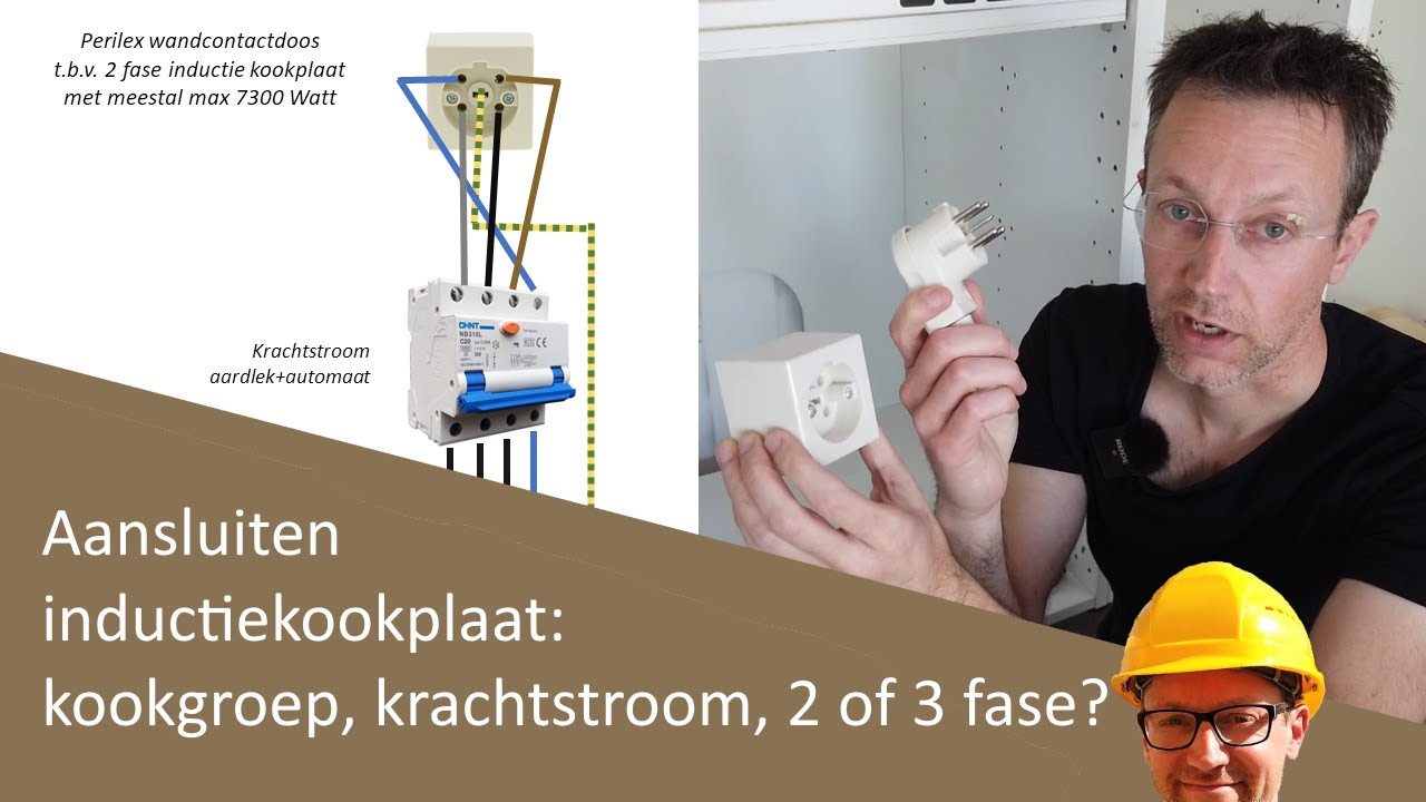 Inductie kookplaat aansluiten: kookgroep, krachtstroom, Perilex - Zelf Een Huis Bouwen