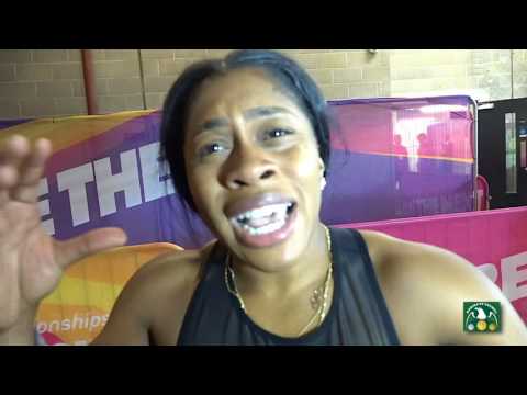 Bahamian Tynia GAITHER bursts into tears for making it to the 200m finals | IAAF WCH London '17