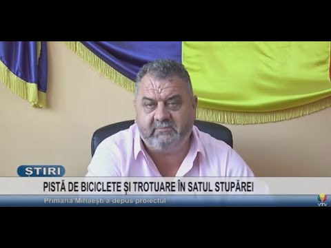PISTA DE BICICLETE SI TROTUARE IN SATUL STUPAREI