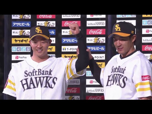 ホークス・柳田選手・川原投手ヒーローインタビュー	2019/3/30 H-L