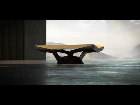Cinematic Presentation of Pool Game Table