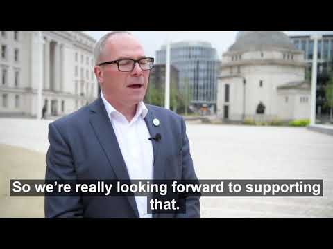 Matt Hammond, Midlands Region Leader, PwC speaking about the sponsorship of Birmingham 2022