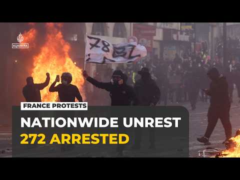 Police confront protesters in Paris: 100 demonstrators arrested in France's capital