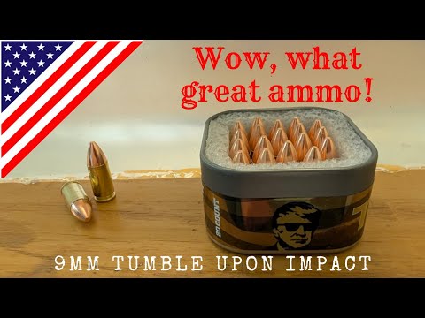 Ammunition Overview.A close look at the Fort Scott Tumble Upon Impact 95gr, highlighting its unique design.