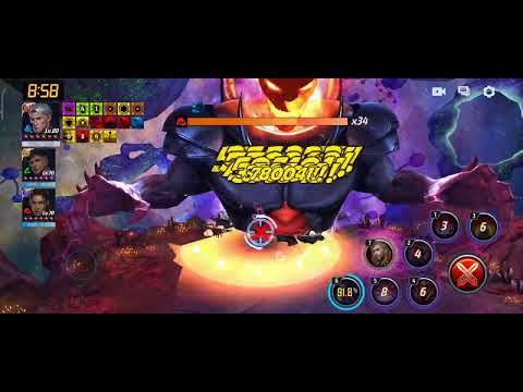 Marvel Future Fight - T4 Magneto - Dormammu GBR Solo - Ctp of Rage - 121 seconds