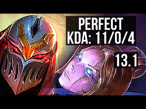 ZED vs ORIANNA (MID) | 11/0/4, 2.0M mastery, Legendary, 600+ games | EUW Grandmaster | 13.1