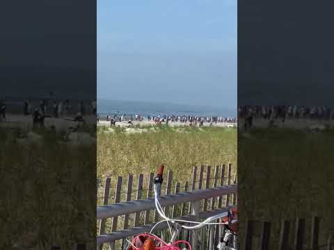 Black lives matter surfers in Rockaway Beach NYC 2020
