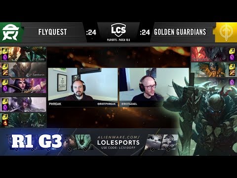 FlyQuest vs Golden Guardians - Game 3 | Round 1 PlayOffs S10 LCS Spring 2020 | FLY vs GG G3
