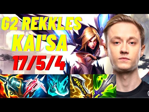 G2 REKKLES PLAYS KAI'SA VS SIVIR ADC |EUW CHALLENGER PATCH 11.4| [League of Legends] Full Gameplay