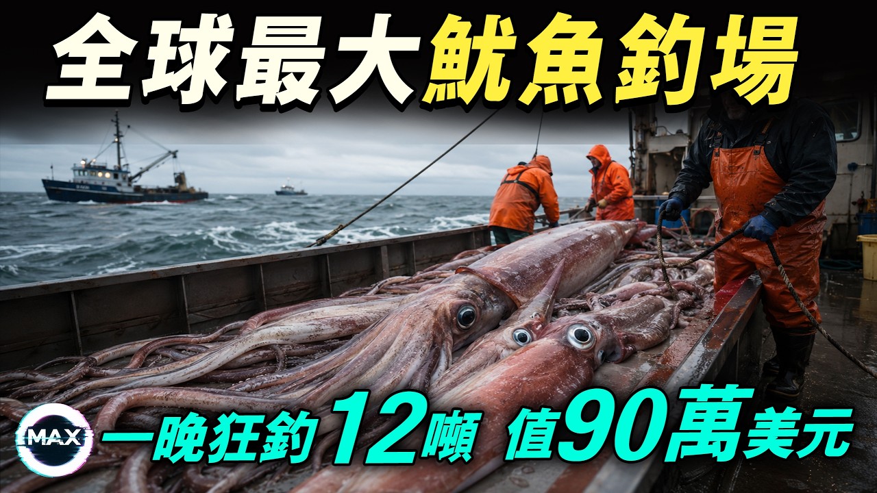 秘魯外海的全球最大魷魚漁場：671艘中國船點亮公海，2米5巨魷一晚釣上12噸！最終變成90萬美元生意，你吃的魷魚圈就來自這裡! 【Max解構世界】