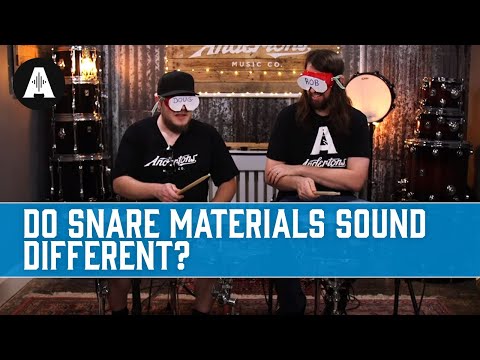 Do Snare Drum Materials Sound Different? - Blindfold Challenge!