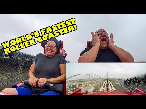 Riding The World's Fastest Roller Coaster! Formula Rossa - Ferrari World Abu Dhabi