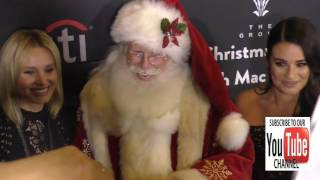 Kristen Bell and Lea Michele at the Grove Christmas With Seth MacFarlane at The Grove in Hollywood