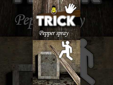 Pepper Spray Without Remote! | Granny Glitch Trick 💀🔥#granny #grannyglitches #grannygame #granny1