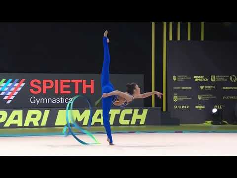 Andreea Verdes (ROU), Ribbon AA, RG Europeans 2020 Kyiv