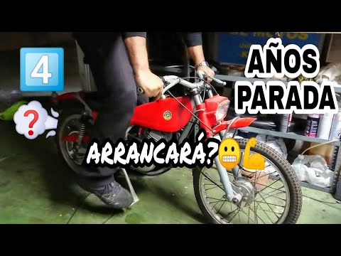 4️⃣ARRANCARÁ Moto infantil BULTACO CHISPA parada hace años? Old Motorcycle Starting Up