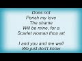 Arid - Elegy Lyrics