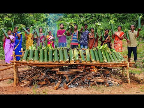 How to make BAMBOO CHICKEN | Chicken Cooking in Bamboo | Grandpa Kitchen