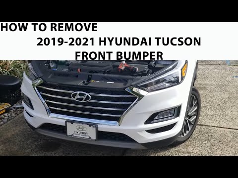 How To remove 2019-2021 Hyundai Tucson Front Bumper.