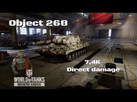 Object 268 in Paso de Dukla: 7,4K direct damage | World of Tanks | Wot console