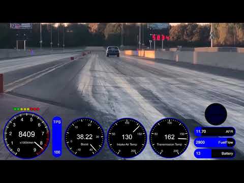 Lucas Heyde's Turbo LS Mustang - 131Testing - 7.78/181mph - Data overlay