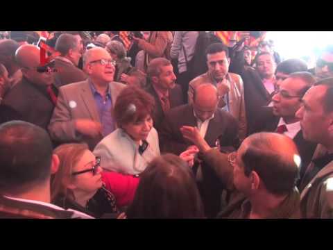 مشادة كلامية بين أنصار قلاش وعبدالمحسن سلامة بسبب اللافتات