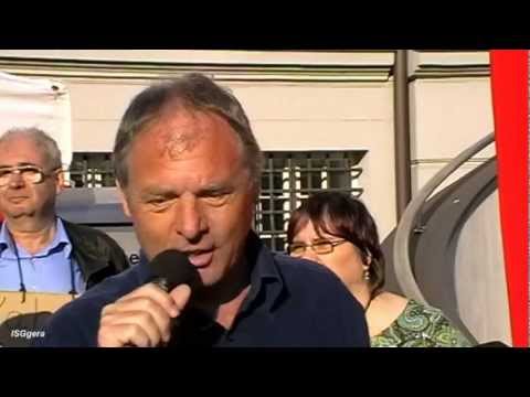 Peter Lückmann,Maik Gerstner,  Peter Moser, Thomas Elstner: 400. Montagsdemo in Gera