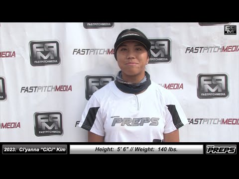 2023 Ci'yanna CiCi Kim 4.0 GPA - Middle Infield & Outfield Softball Skills Video - Easton Preps Paz