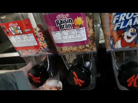 AFTER HOURS KITCHEN RAID AT SUPER 8 HOTEL...... (STEALING) FROOT LOOPS... CEREAL, NO MILK !!!