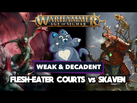 NEW GHB Flesh-eater Courts vs Skaven - Age of Sigmar Battle Report