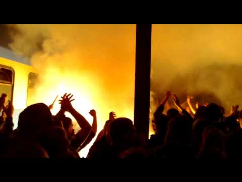 Kibole Lecha Poznań podczas powrotu z Gdańska