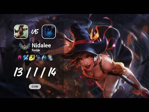 Nidalee Jungle vs Nocturne - EUW Challenger Patch 13.11
