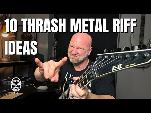 10 Thrash Metal Riff Ideas (in E Minor, Standard Tuning)