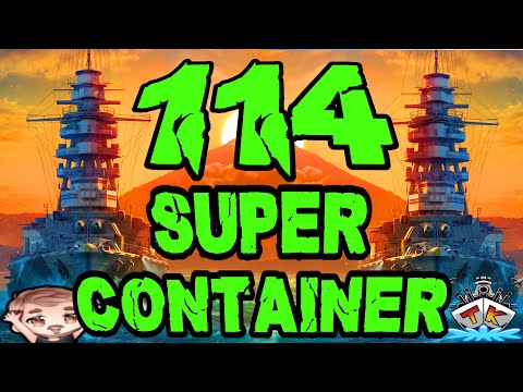 Wir öffnen 114 SUPERCONTAINER *Schüff Schüff!!!* 😱😱😱 "Container opening"⚓️ in World of Warships 🚢