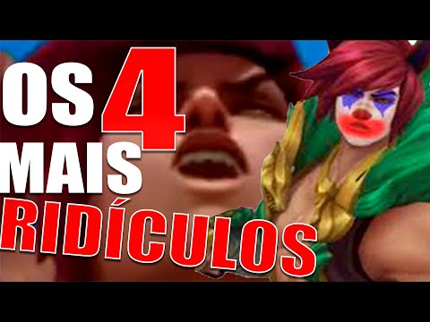 OS 4 CAMPEÕES MAIS "DANE-SE" DO LOL