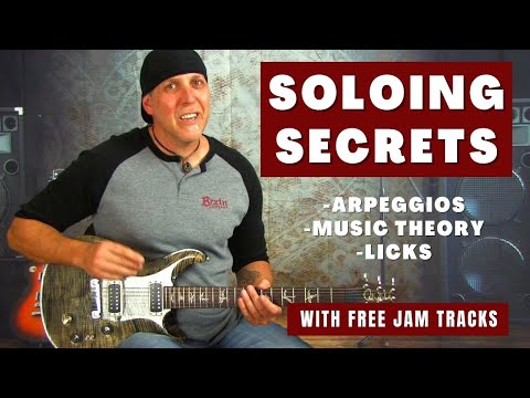 Guitar Soloing Secrets - EZ Arpeggio building and licks with Music Theory