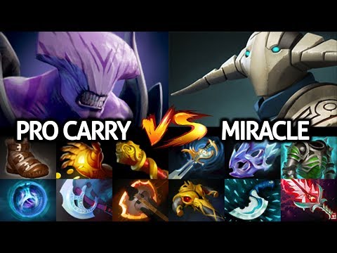MIRACLE [Sven] VS Faceless Void Megacreeps Comeback 7.22 Dota 2