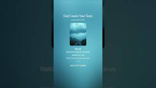 God counts your tears, May 13, 2025