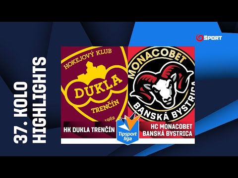 37. kolo: HK Dukla Trenčín - HC MONACObet Banská Bystrica 2:6 (1:1, 1:3, 0: