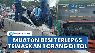 Muatan Besi Tiba-tiba Terlepas dari Truk di Tol Batang-Semarang, Hantam 2 Mobil & Tewaskan 1 Orang